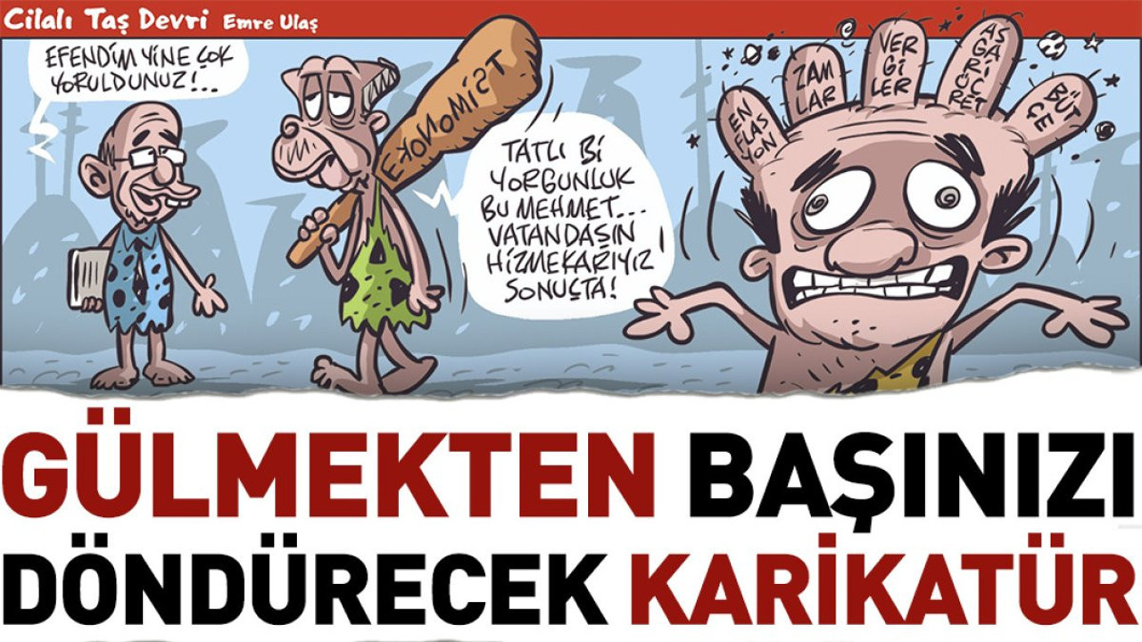 Gülmekten başınızı döndürecek karikatür. Emre Ulaş çizdi