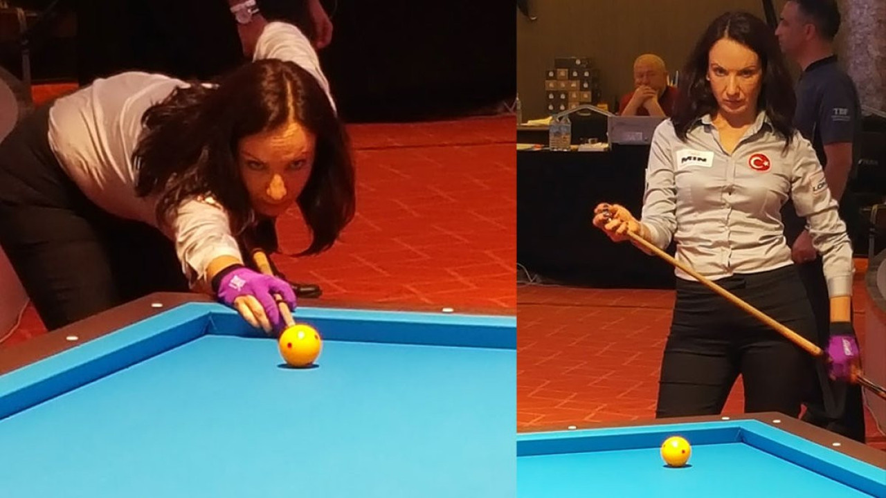 Bilardoda Gülşen Degener şampiyon oldu