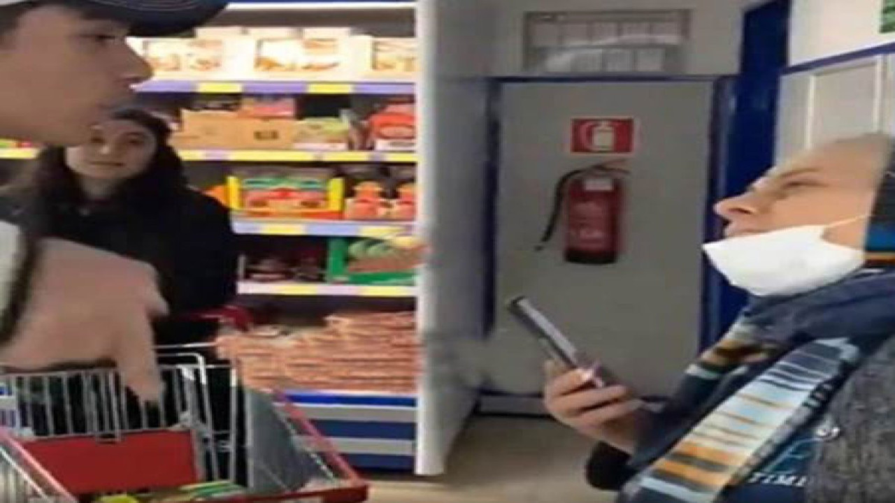 Zincir markette 'Osmanlı' kavgası: Teyze burası Türkiye Cumhuriyeti