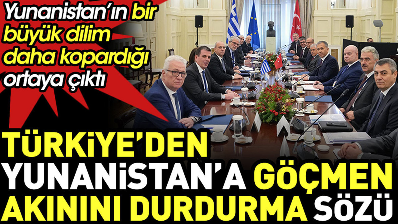 Türkiye’den Yunanistan’a göçmen akınını durdurma sözü