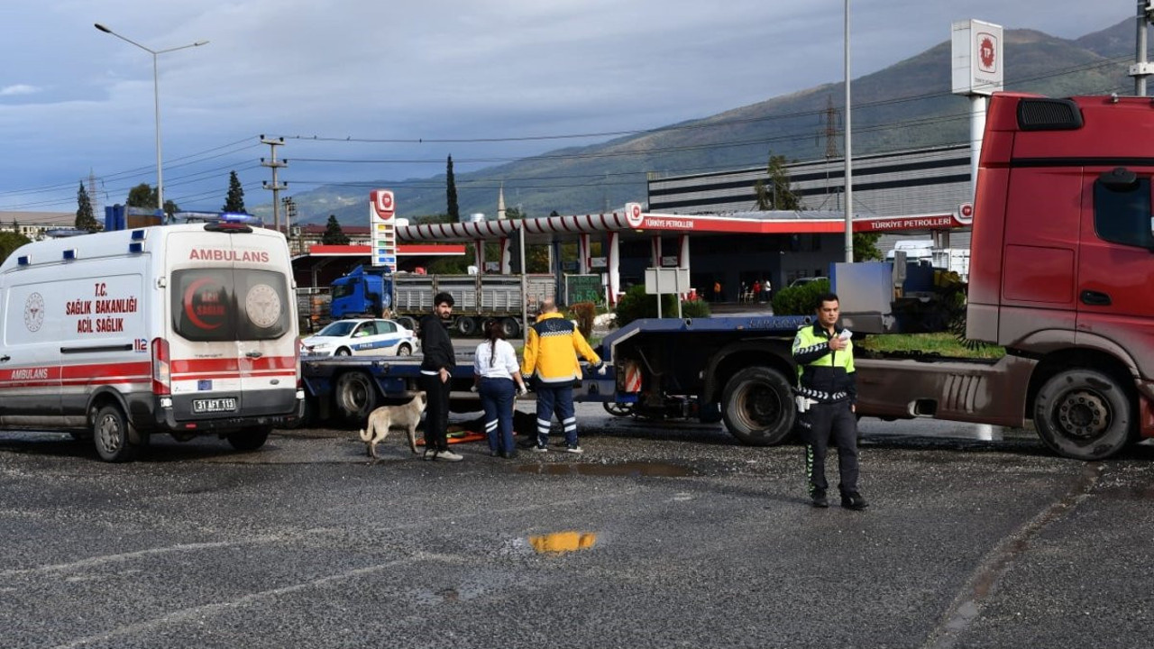 Tırla çarpışan motosikletin sürücüsü öldü