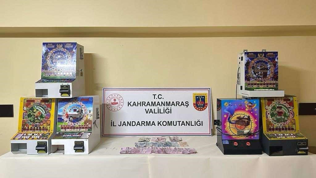 Kahramanmaraş’ta kumar operasyonu