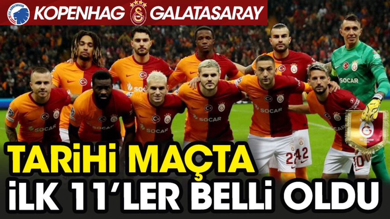 Galatasaray Kopenhag deplasmanında. İlk 11'ler belli oldu. Okan Buruk'tan flaş karar