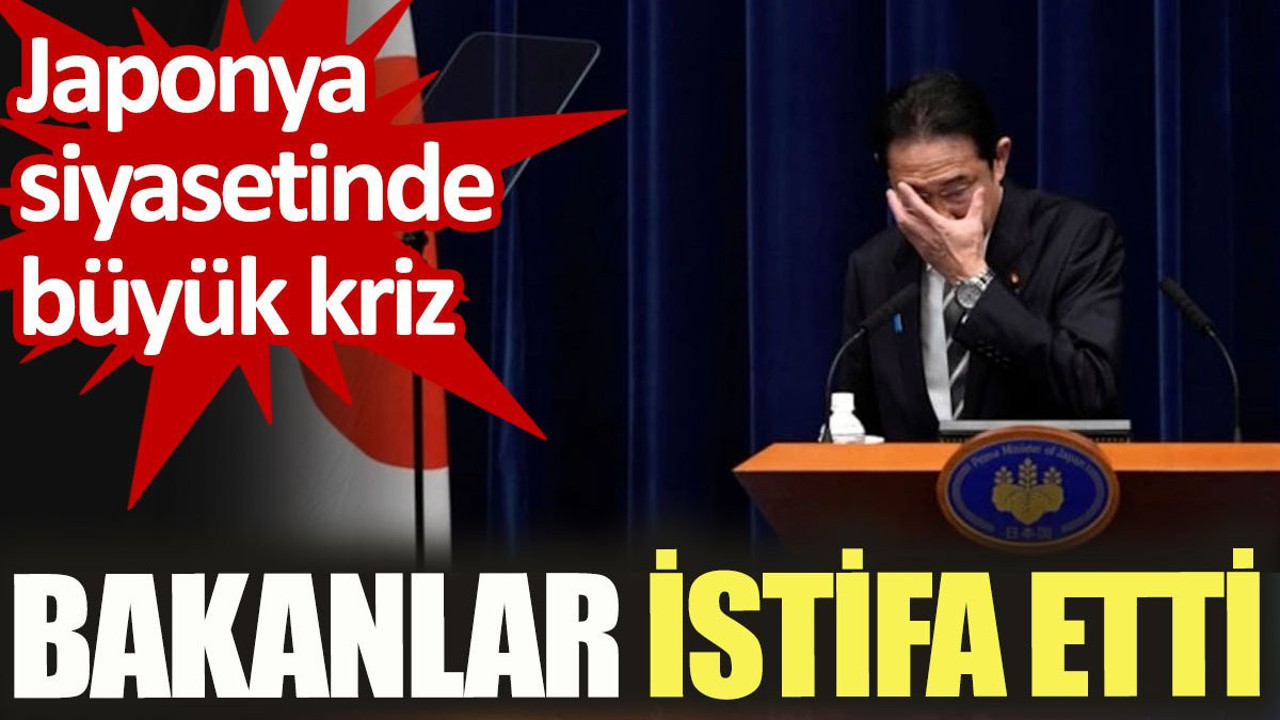 Japonya siyasetinde büyük kriz. Bakanlar istifa etti