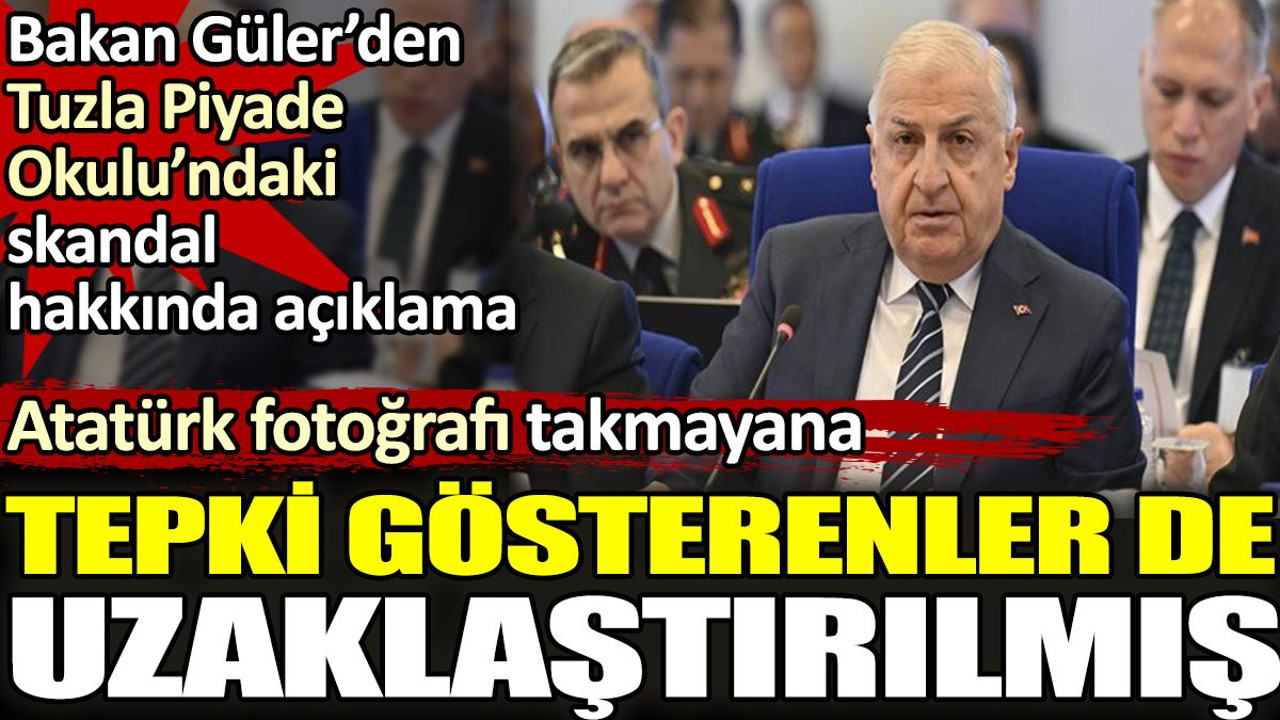 Atatürk fotoğrafı takmayan teğmene tepki gösterenler de okuldan uzaklaştırılmış