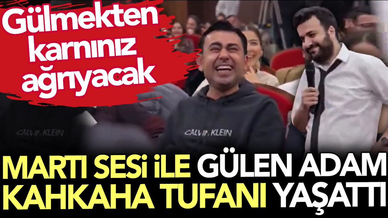 Martı sesi ile gülen adam Konuşanlar programında kahkaha tufanı estirdi. Gülmekten karnınız ağrıyacak