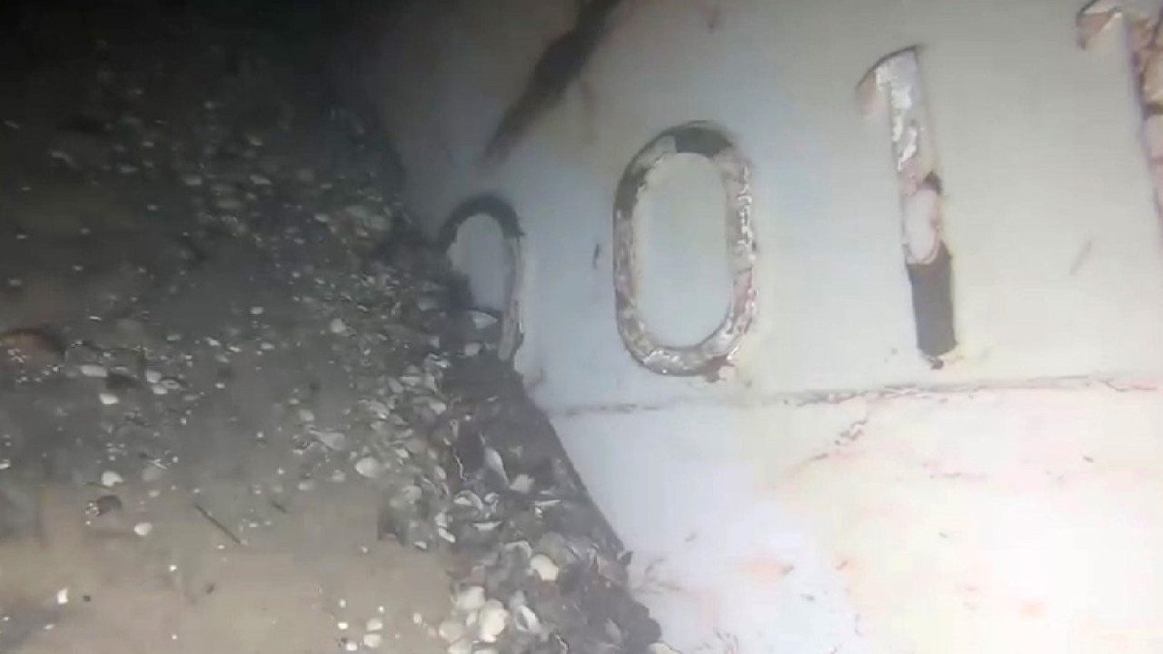 Batık Kafkametler gemisi denizin dibinde görüntülendi