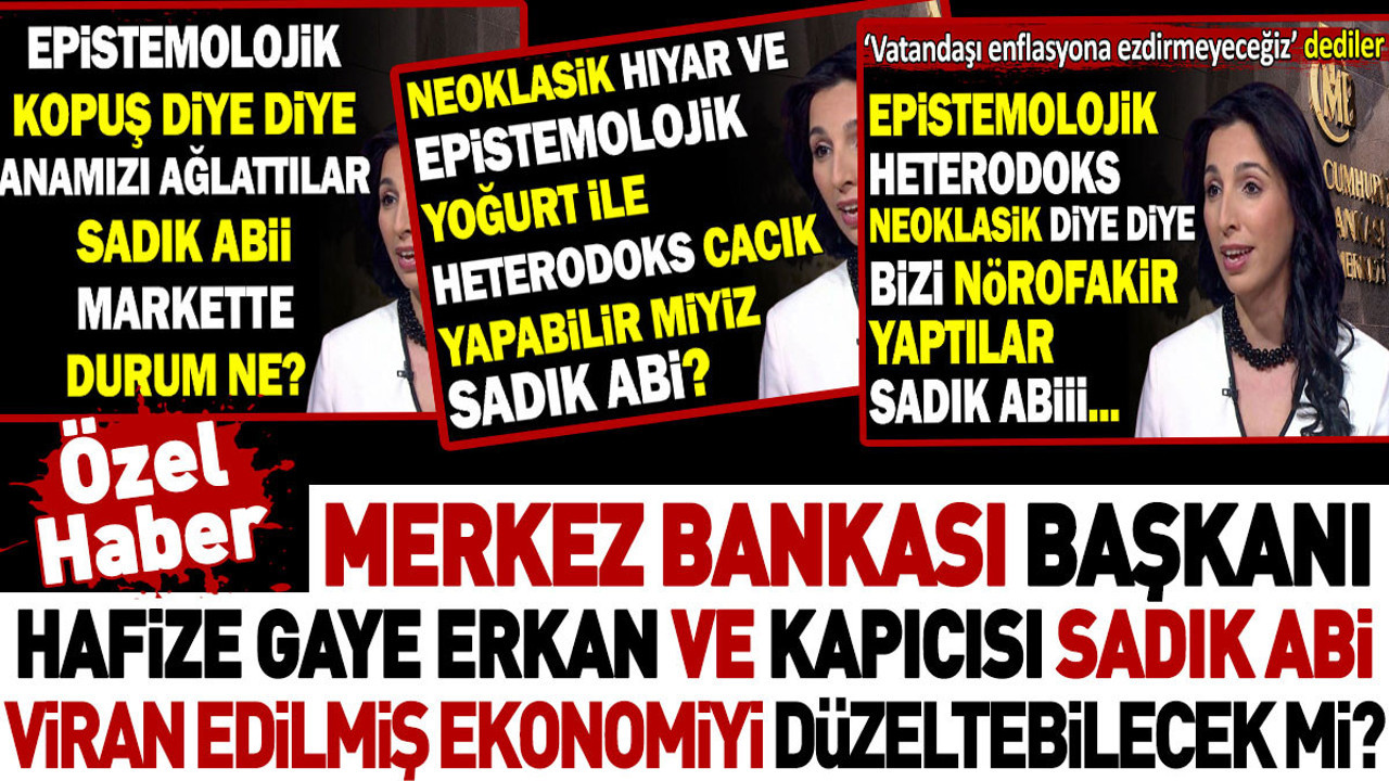Hafize Gaye Erkan ve kapıcısı Sadık Abi viran edilmiş ekonomiyi düzeltebilecek mi?