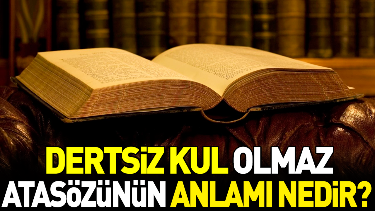 Dertsiz kul olmaz atasözünün anlamı nedir?