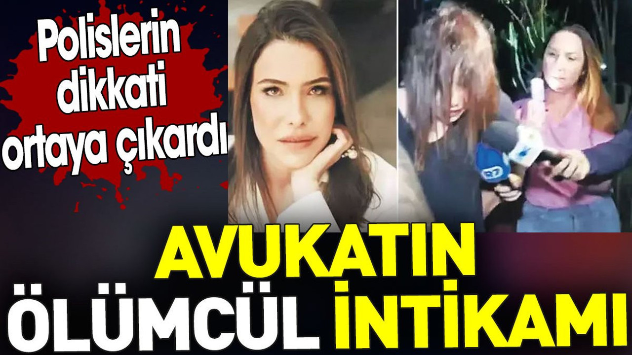 Avukatın ölümcül intikamı. Polislerin dikkati ortaya çıkardı