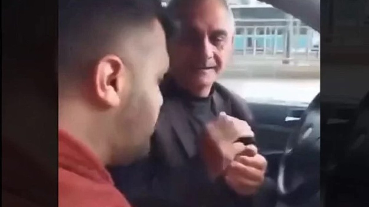 Taksiciler TAG sürücüsünü tehdit edip kameraya aldı. 'Benim bölgemde bir daha seni görmeyeyim' Nerde bu devlet...