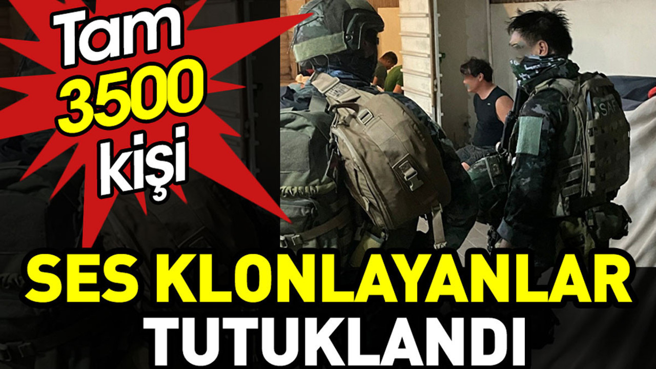 Ses klonlayan 3 bin 500 kişi tutuklandı. INTERPOL'den dev operasyon
