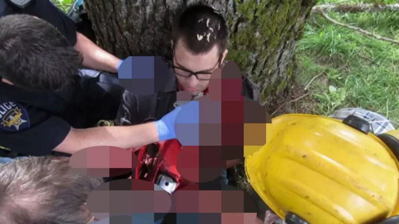 Elektrikli testere elinden kayıp boynuna saplandı