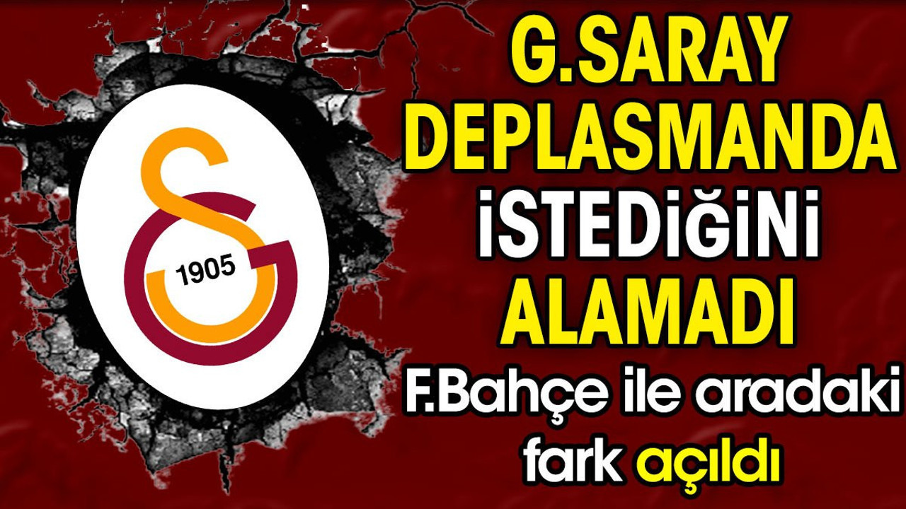 Galatasaray deplasmanda mağlup oldu. Lider Fenerbahçe ile fark açıldı