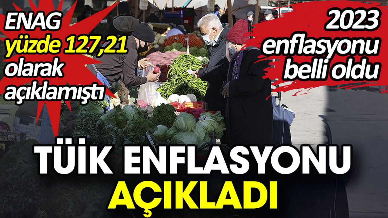 TÜİK enflasyonu açıkladı (03 Ocak 2024)