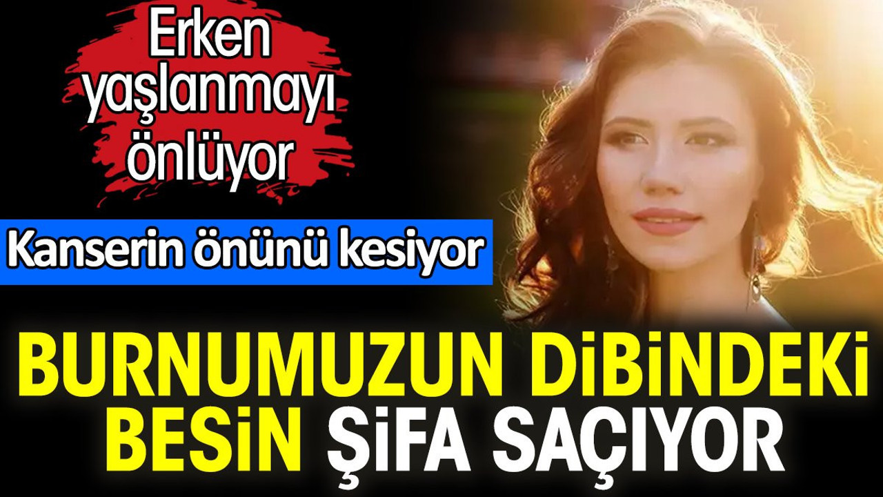 Erken yaşlanmayı önlüyor. Kanserin önünü kesiyor. Burnumuzun dibindeki besin şifa saçıyor