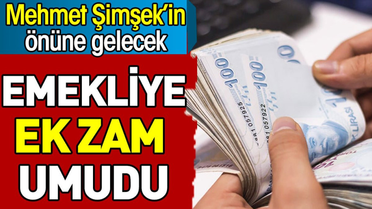 Emekliye ek zam umudu. Mehmet Şimşek'in önüne gelecek