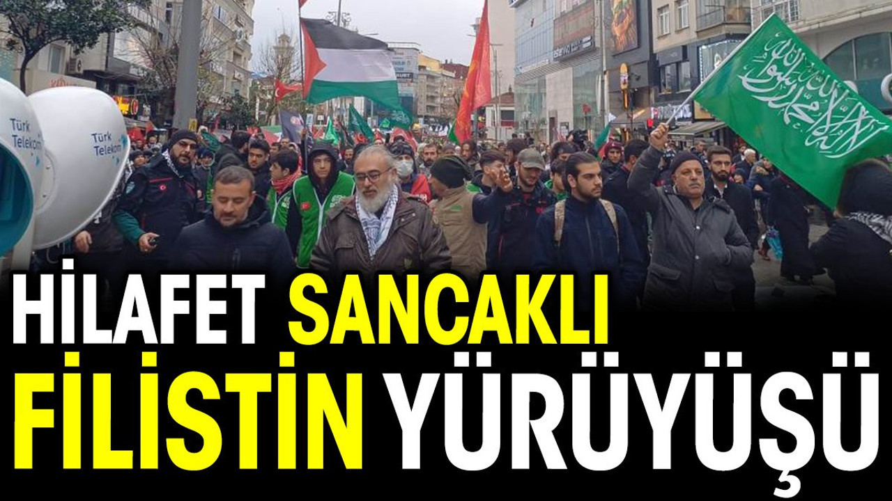 Hilafet sancaklı Filistin yürüyüşü