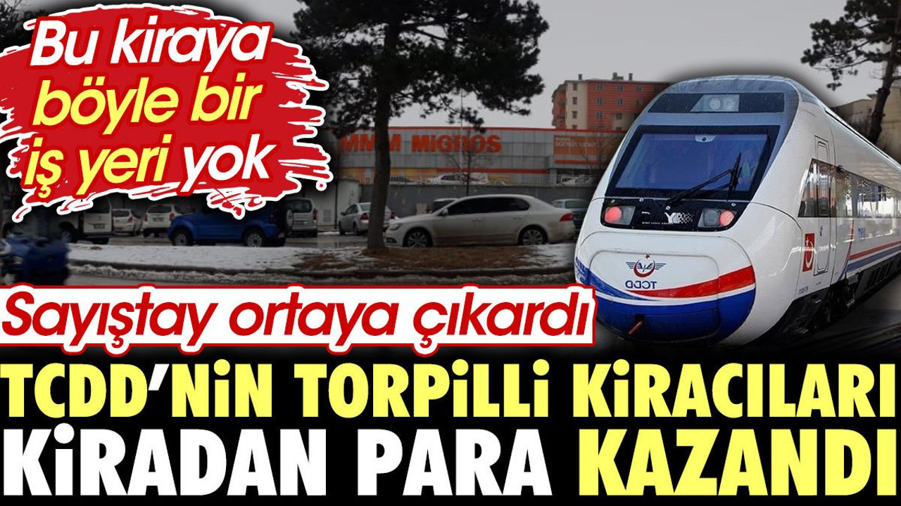 TCDD'nin torpilli kiracıları kiradan para kazandı. Bu kiraya böyle bir iş yeri yok. Sayıştay ortaya çıkardı