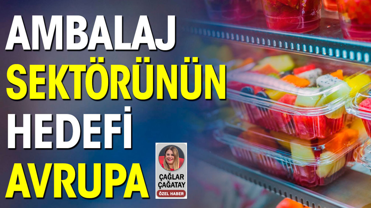 Ambalaj sektörünün hedefi Avrupa