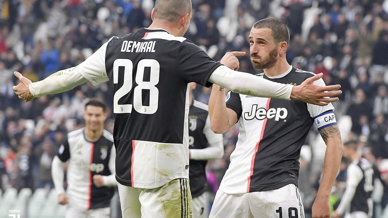 Merih Demiral'dan Bonucci'ye sarı lacivertli 'hoş geldin' paylaşımı