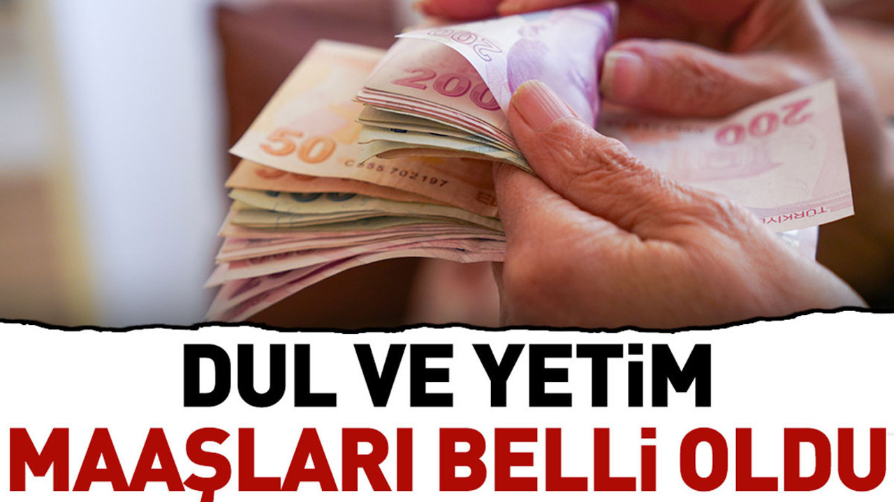 Dul ve yetim maaşları belli oldu