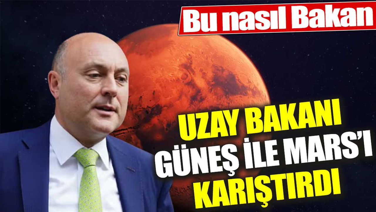 Uzay Bakanı Güneş ile Mars'ı karıştırdı. Tüm ülkede alay konusu oldu