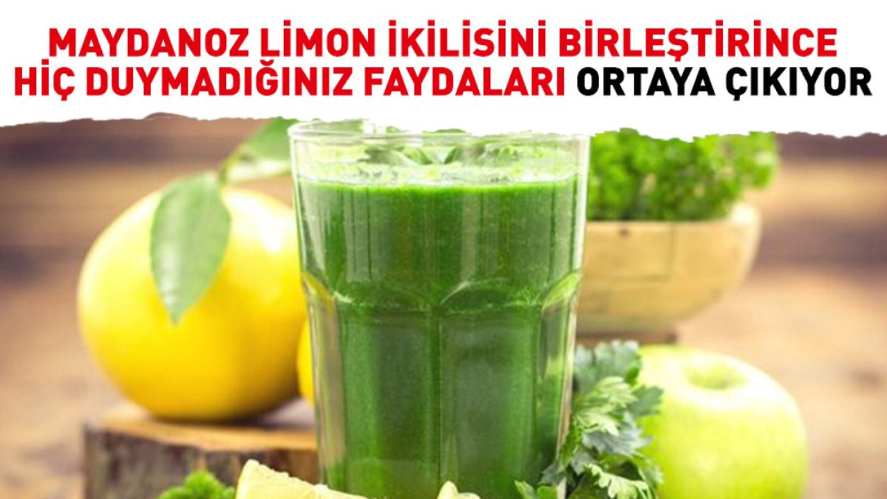 Maydanoz limon ikilisini birleştirince hiç duymadığınız faydaları ortaya çıkıyor