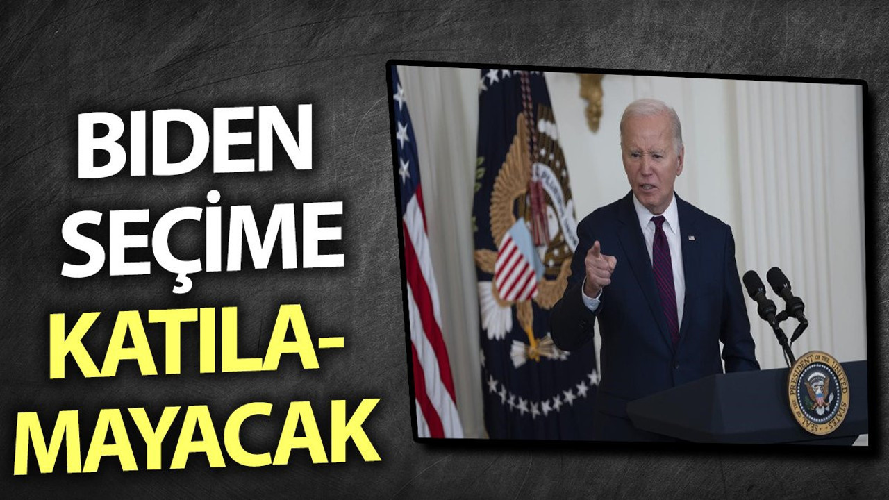 Biden seçime katılamayacak