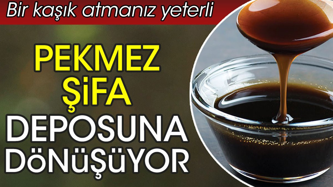 Pekmez şifa deposuna dönüşüyor. Bir kaşık atmanız yeterli
