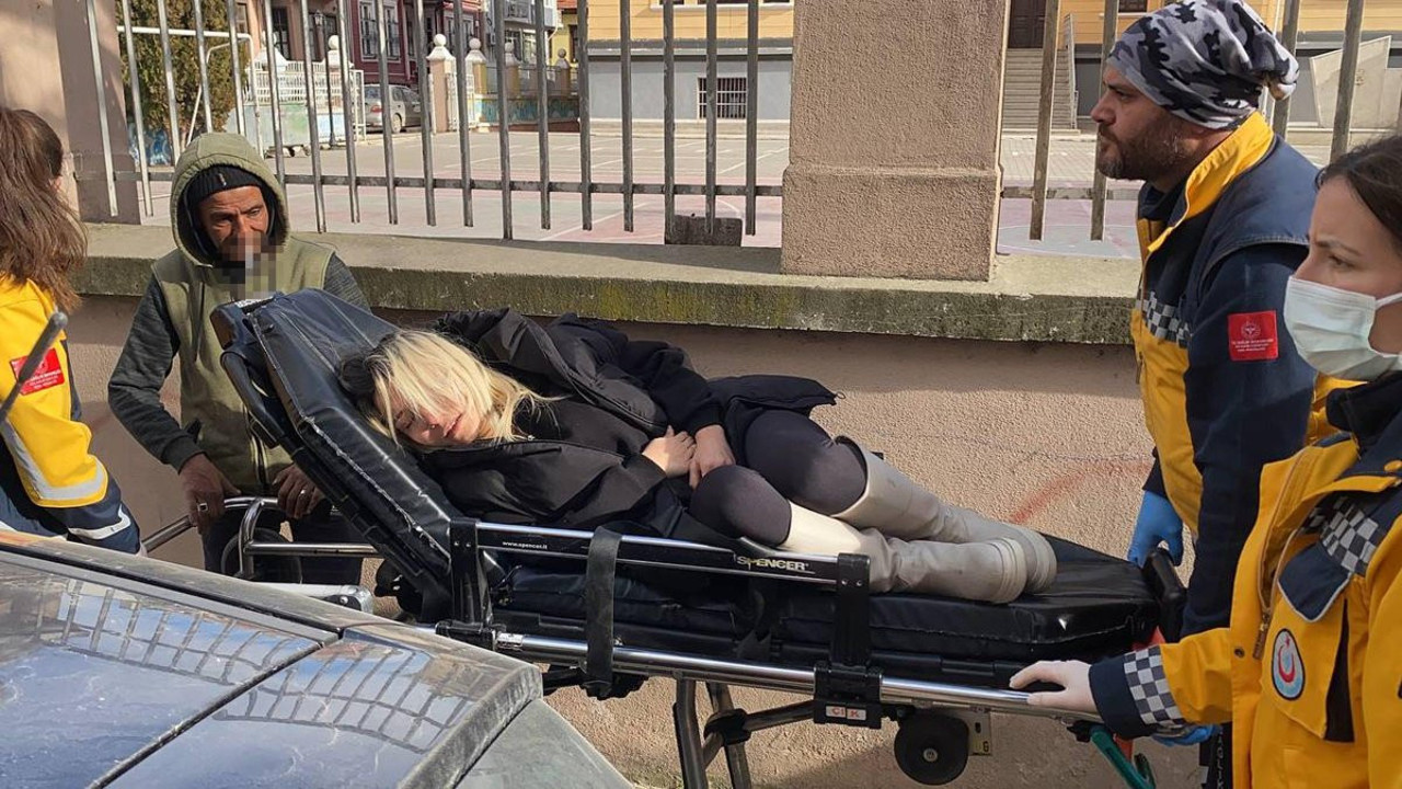 Beş katlı binada çıkan yangında hamile kadın dumandan etkilendi