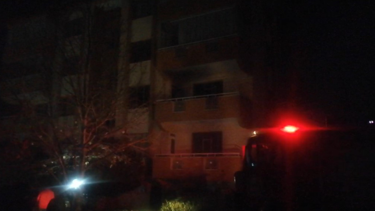 Isparta’da bir evde yangın