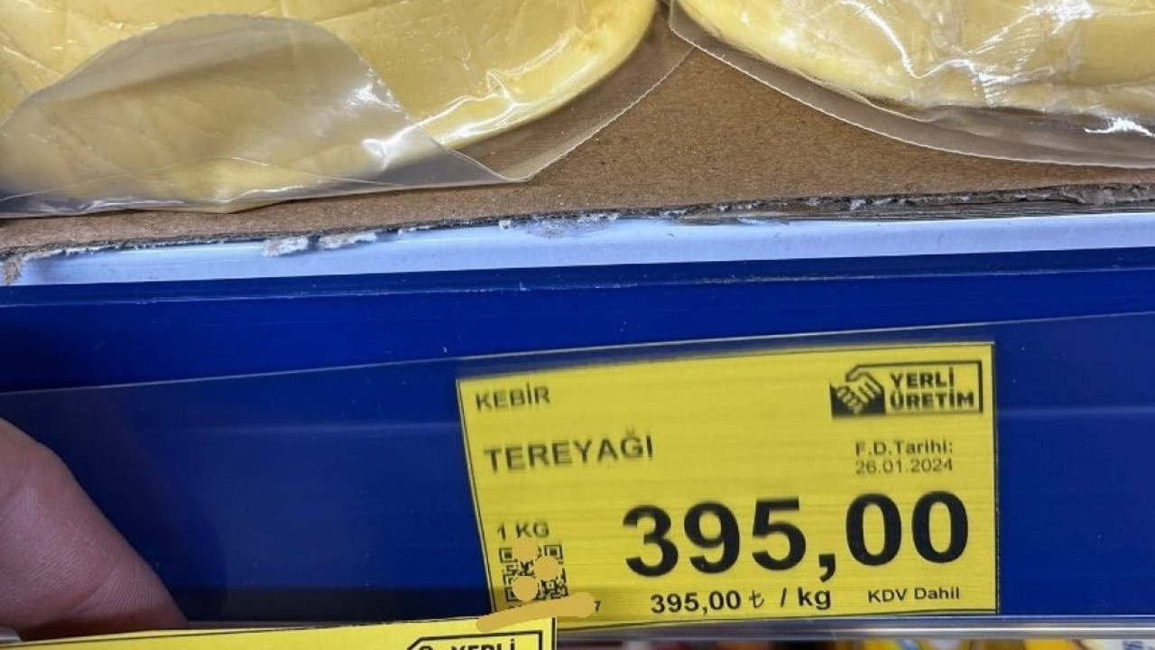 Tereyağı bir gecede 329'dan 395 TL oldu. 'Nas Nas' diyerek ülke bu duruma getirildi, bilerek fakirleştirildi