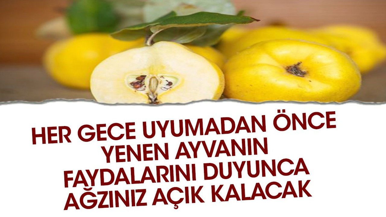 Her gece uyumadan önce yenen ayvanın faydalarını duyunca ağzınız açık kalacak