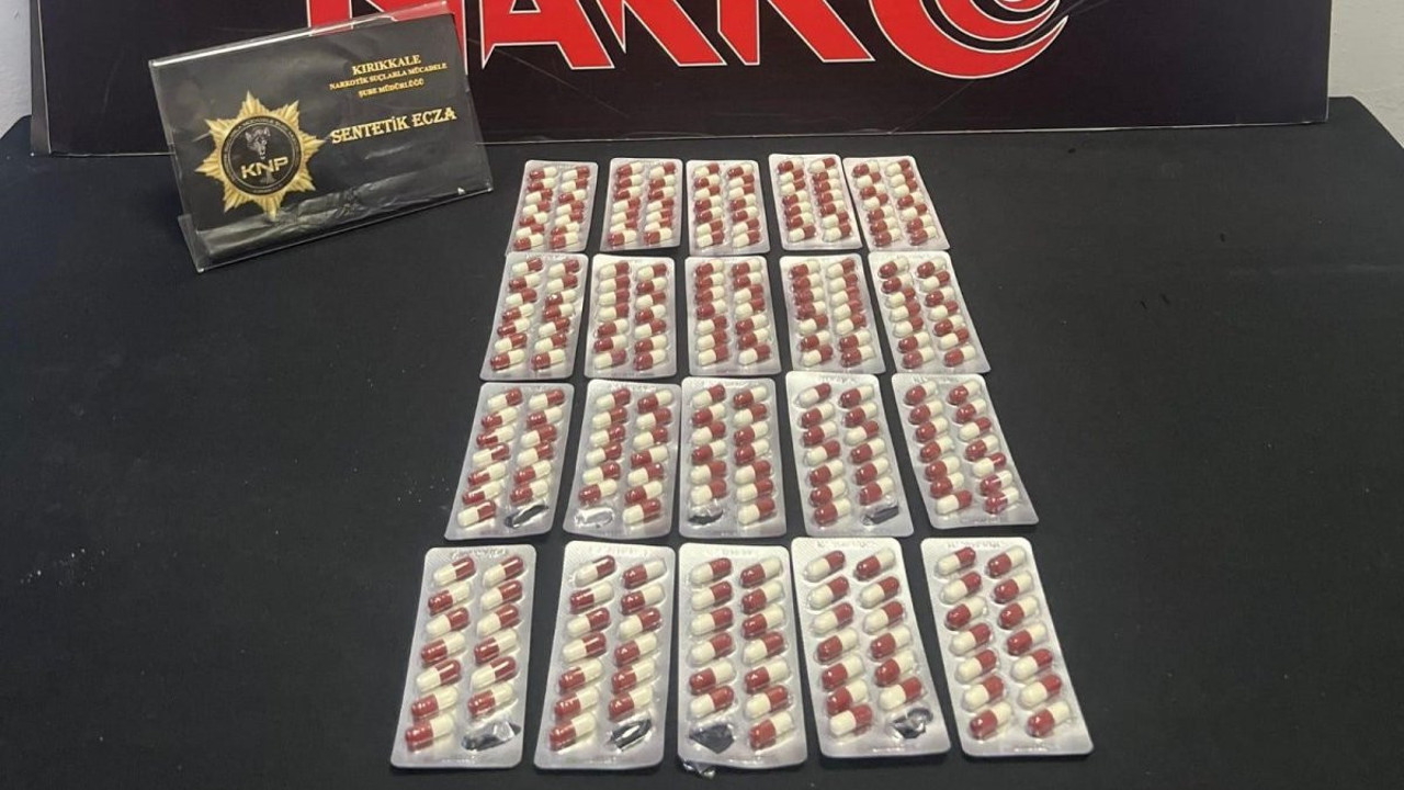 Kırıkkale’de uyuşturucu operasyonu. Yüzlerce sentetik hap ele geçirildi