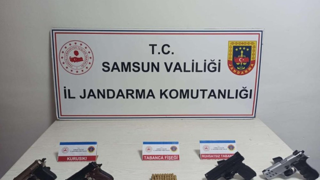 Asker eğlencesinde silahlar yakalandı