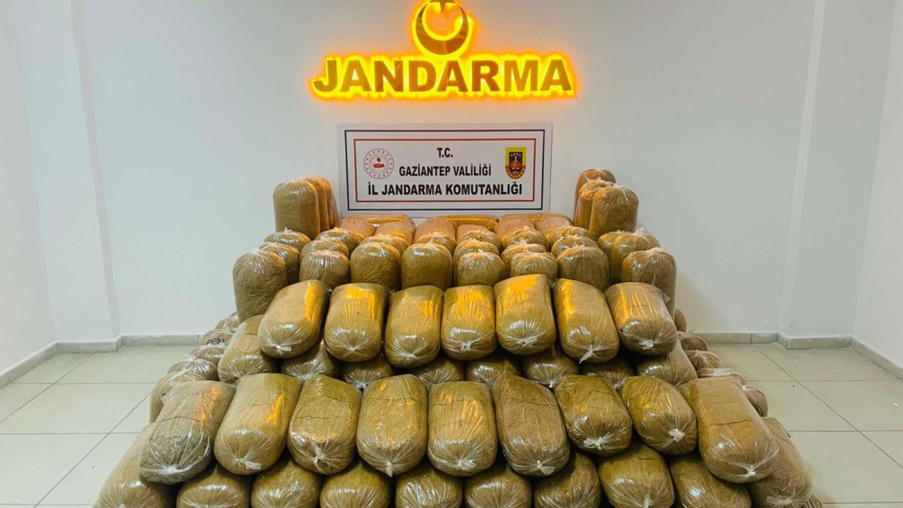Gaziantep’te 2 ton kaçak tütün ele geçirildi