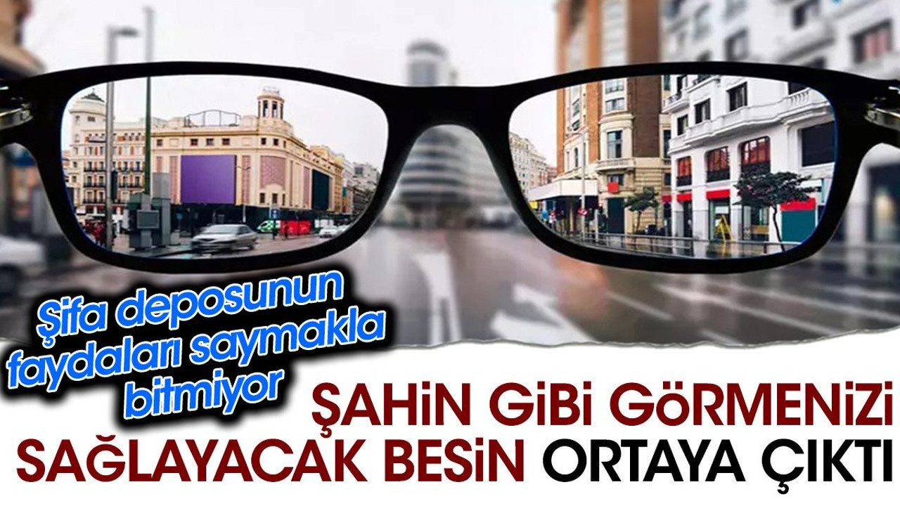 Şahin gibi görmenizi sağlayacak besin ortaya çıktı. Şifa deposunun faydaları saymakla bitmiyor