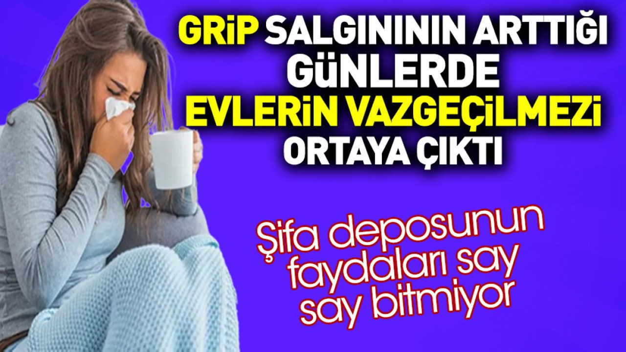 Grip salgınının arttığı şu günlerde evlerin vazgeçilmezi ortaya çıktı. Şifa deposunun faydaları say say bitmiyor