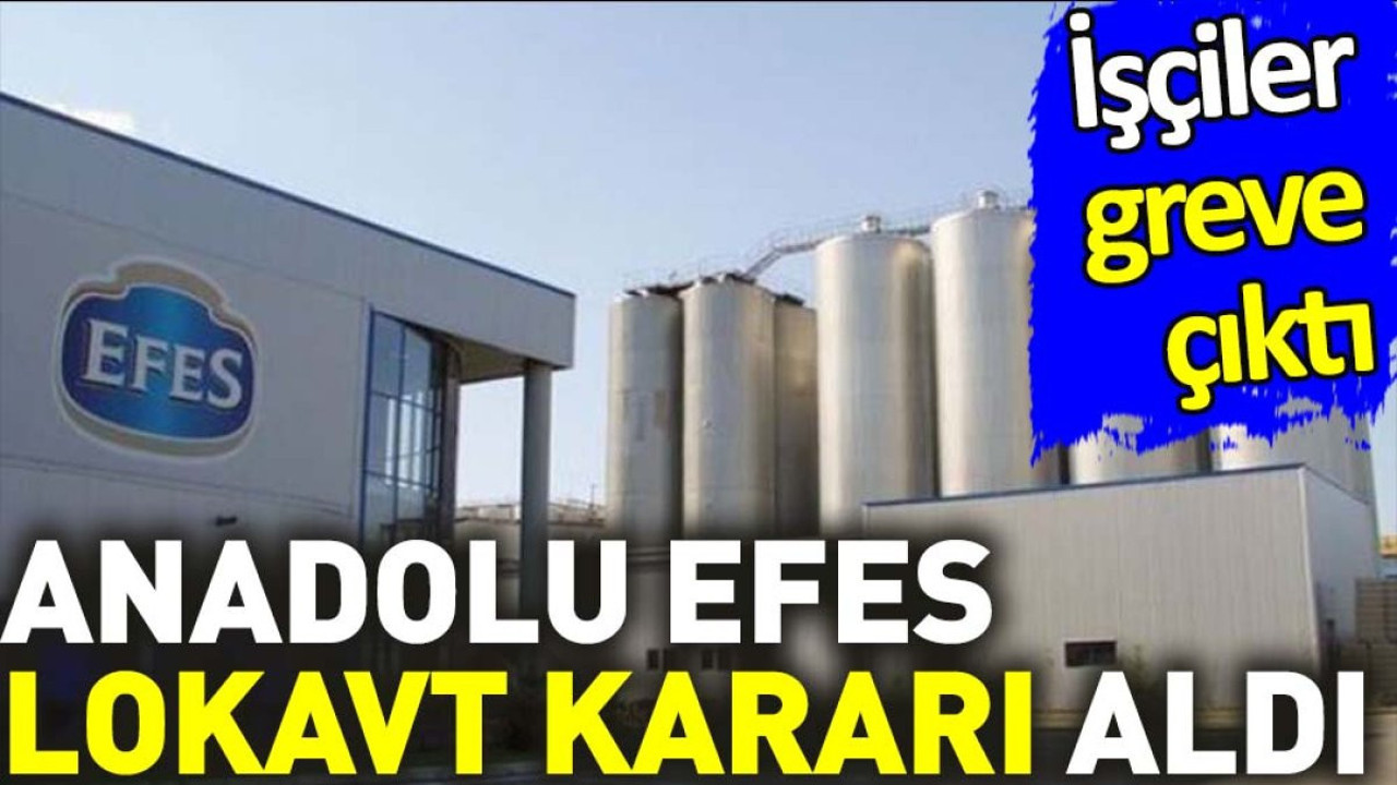 İşçilere greve çıktı Anadolu Efes lokavt kararı aldı