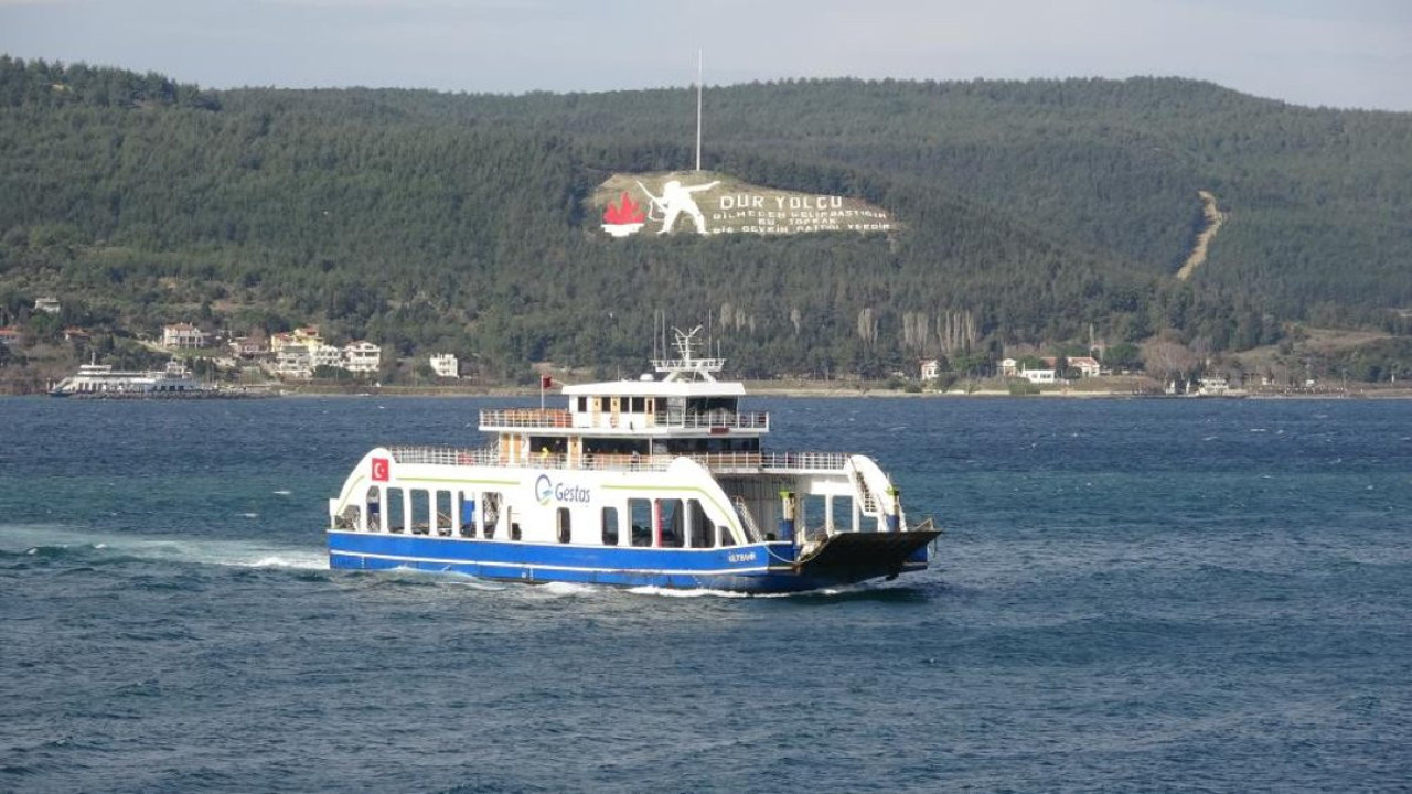 Bozcaada ve Gökçeada'ya feribot seferleri iptal