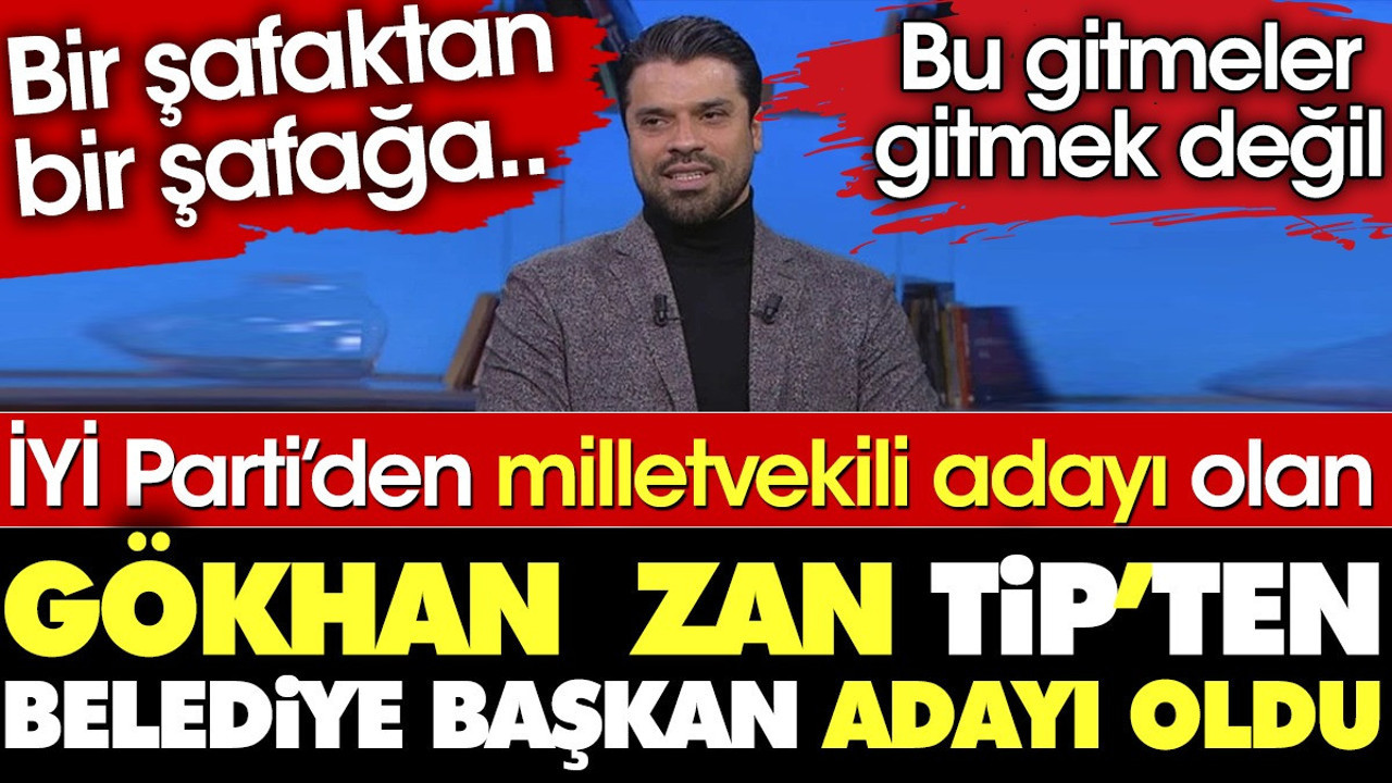İYİ Parti'den milletvekili adayı olan Gökhan Zan TİP'ten belediye başkan adayı oldu