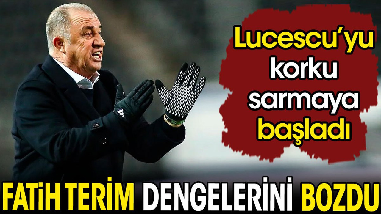 Fatih Terim dengelerini bozdu. Lucescu'yu korku sarmaya başladı