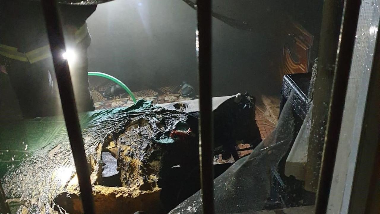 Hatay'da ev yangını (13 Şubat 2024)