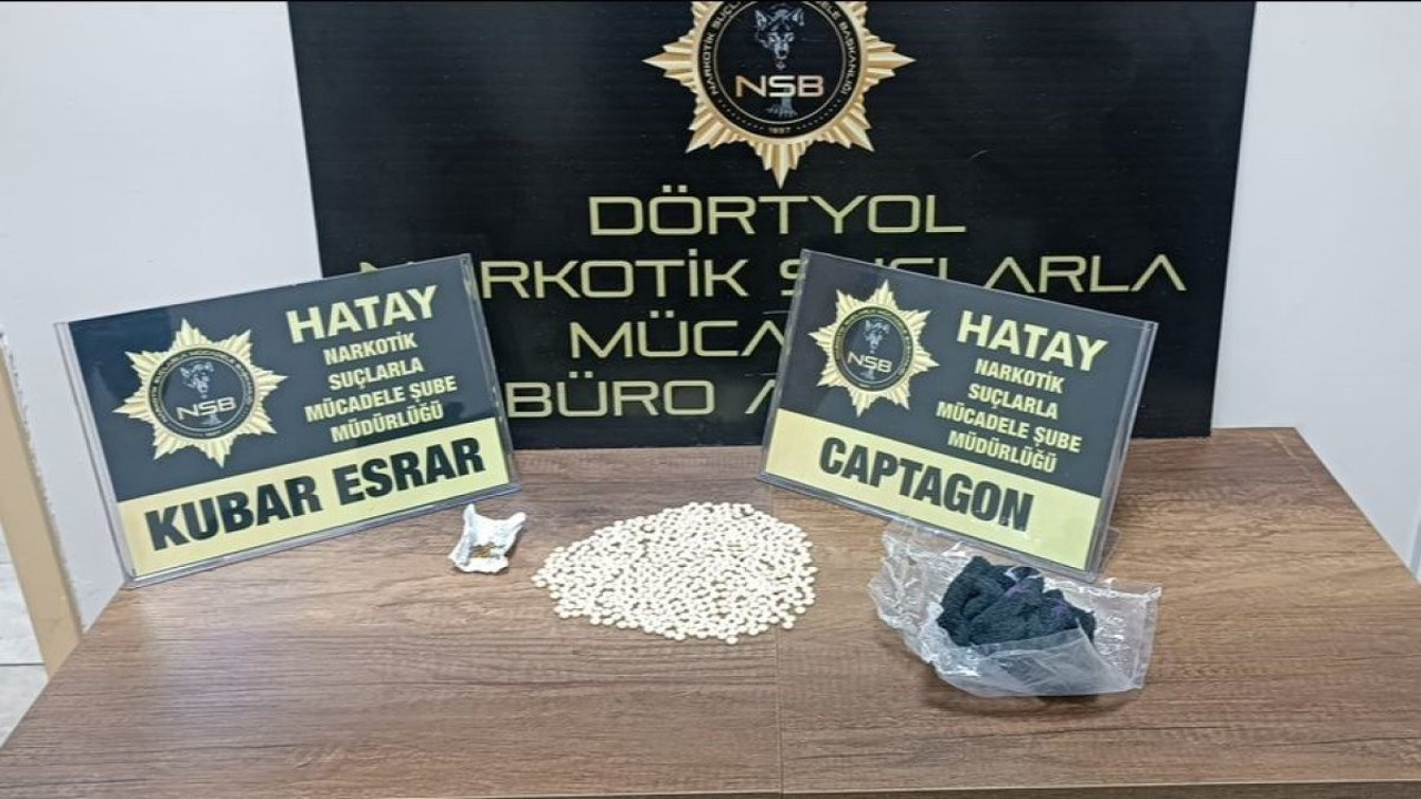 Hatay'da uyuşturucu operasyonu (19 Şubat 2024)