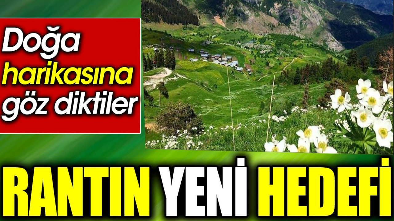 Rantın yeni hedefi. Doğa harikasına göz diktiler