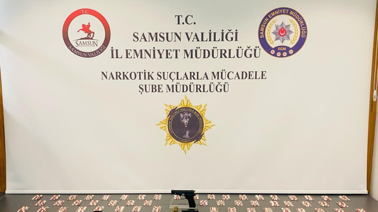 Samsun'da bin 298 adet sentetik ecza ele geçirildi