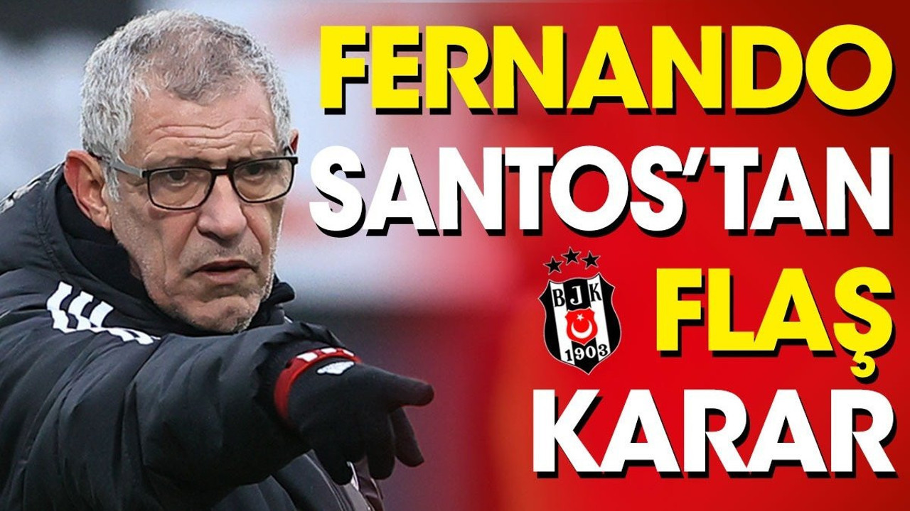 Beşiktaş Konyaspor ilk 11 belli oldu. Fernando Santos'tan flaş karar