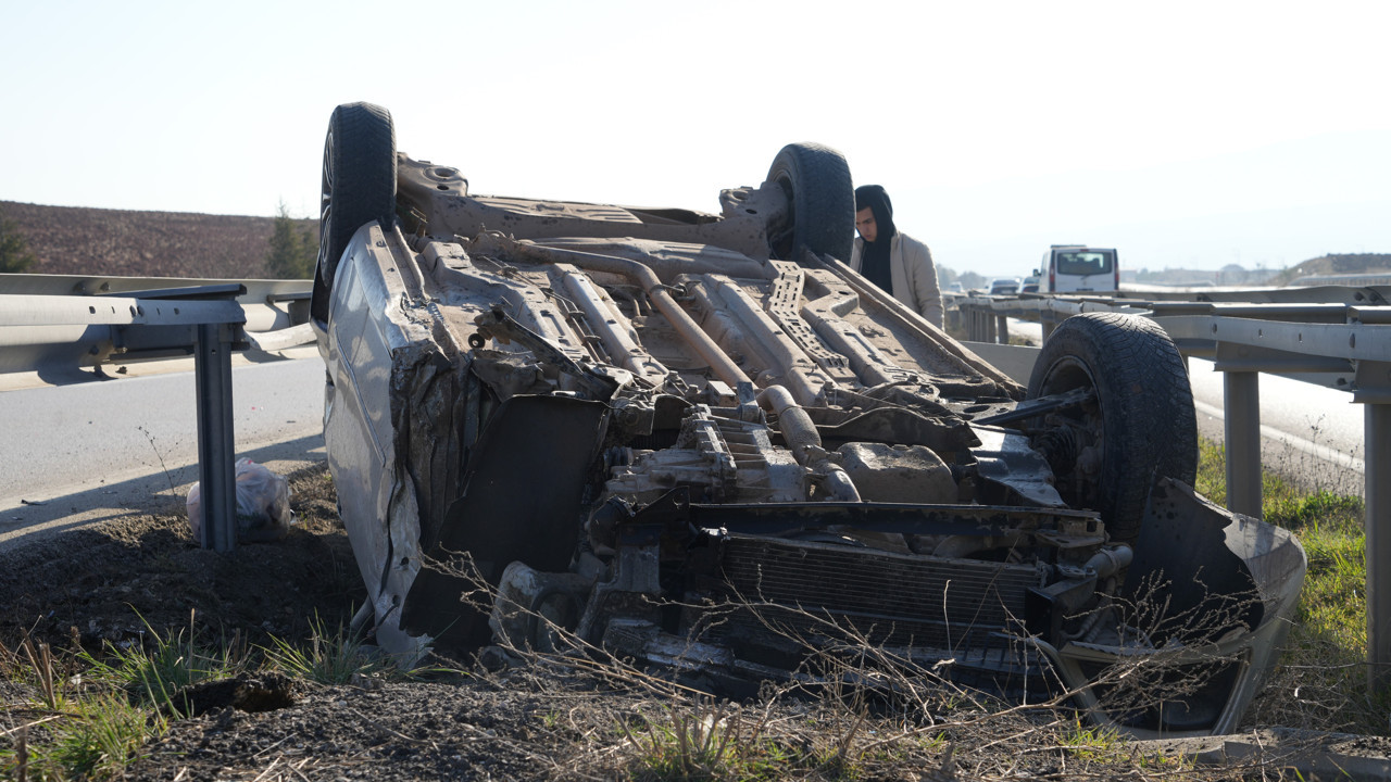Otomobil 65 metre sürüklendi: 1 yaralı