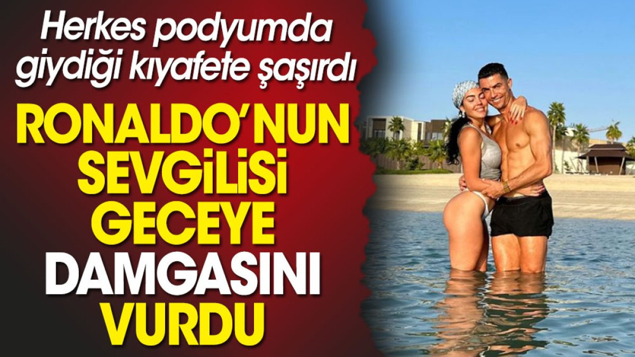 Ronaldo'nun sevgilisi Georgina Rodriguez podyumda damgasını vurdu. Giydiği kıyafete herkes çok şaşırdı